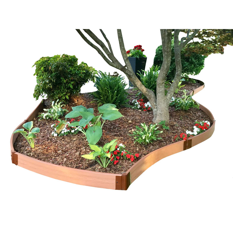 Classic Sienna Curved Landscape Edging Kit 16’ – 2” profile